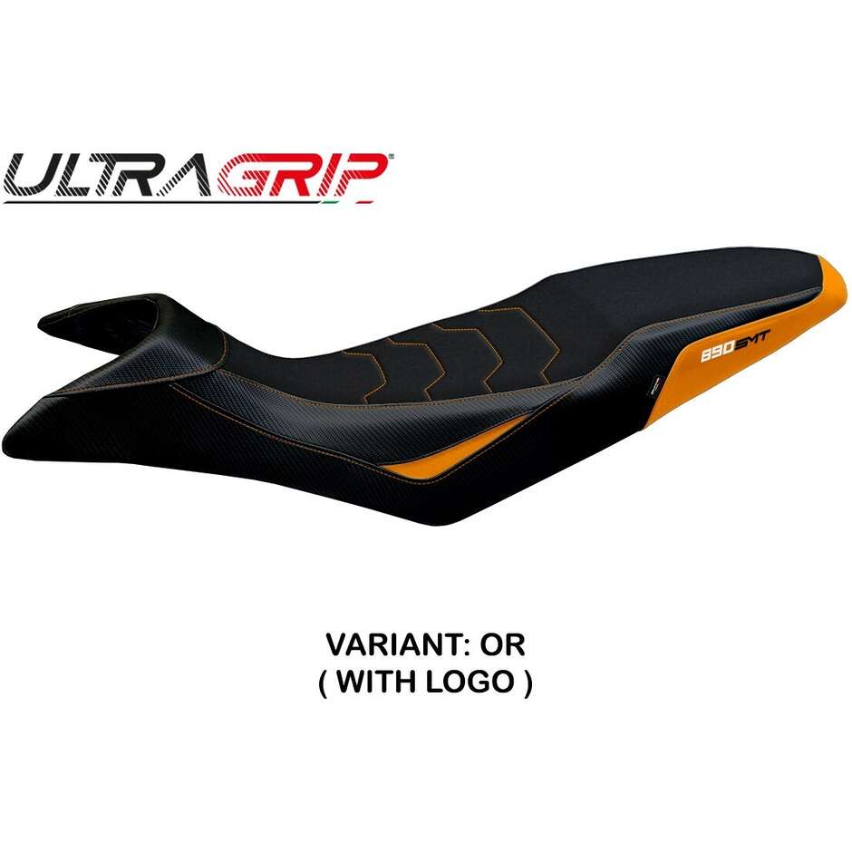 Housse de selle TPZ Italia spécifique pour KTM 890 SMT (modèles 2023-2025) Karma Ultragrip
