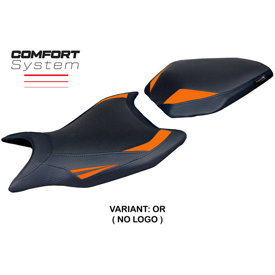 Housse de selle TPZ Italia spécifique pour KTM 990 Duke modèle 2024-2025 Cannes Comfort System