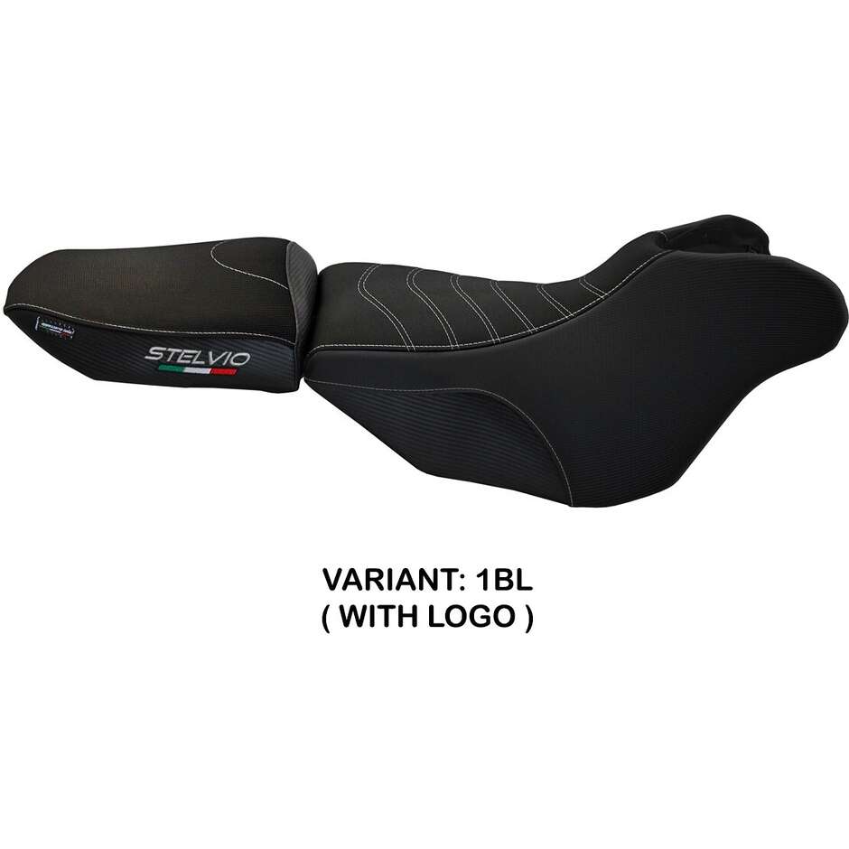 Housse de selle TPZ Italia spécifique pour Moto Guzzi Stelvio 1200 (modèle Ives, 2008-2016)