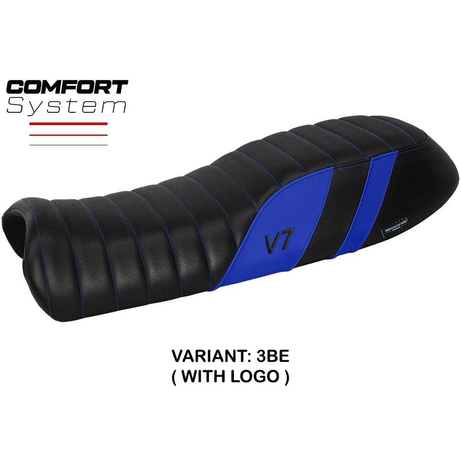 Housse de selle TPZ Italia spécifique pour Moto Guzzi V7 2011-2020, modèle Davis Comfort System