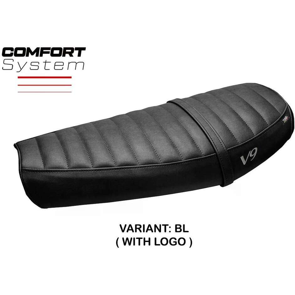 Housse de selle TPZ Italia spécifique pour Moto Guzzi V9 Bobber 2016-2018, modèle Acerra, système de confort