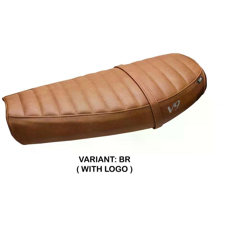 Housse de selle TPZ Italia spécifique pour Moto Guzzi V9 Bobber 2016-2018, modèle Acerra