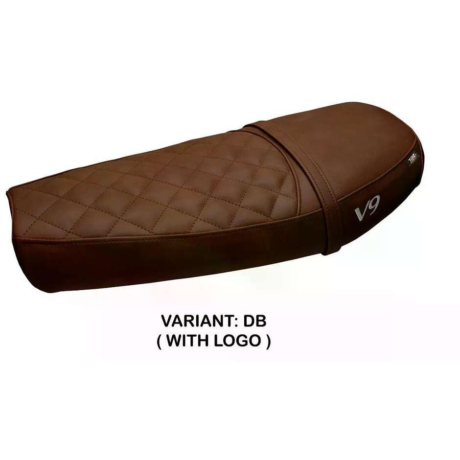 Housse de selle TPZ Italia spécifique pour Moto Guzzi V9 Bobber 2016-2018 modèle Scampia