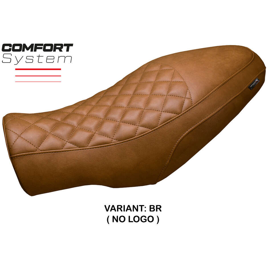 Housse de selle TPZ Italia spécifique pour Moto Morini Seiemmezzo 2022-2025, modèle Alanya, système Vintage Comfort