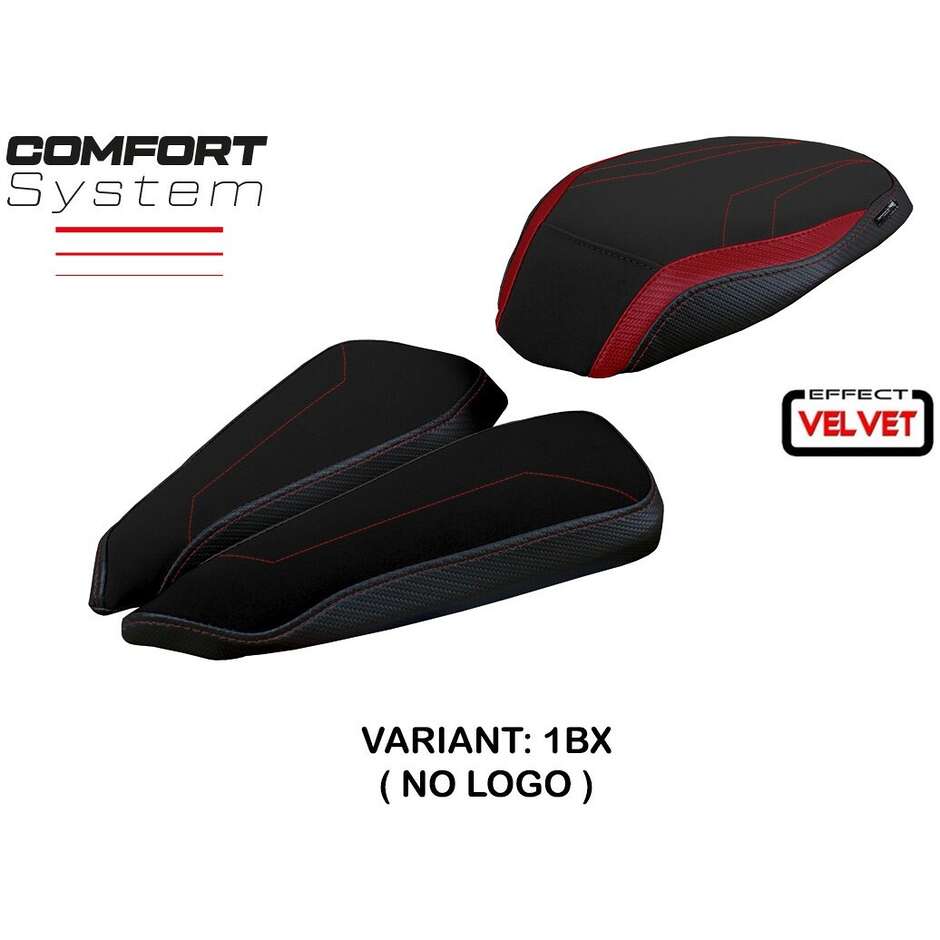 Housse de selle TPZ Italia spécifique pour MV Agusta Brutale 1000 RR (modèles 2020-2025) - Système de confort en velours Adai