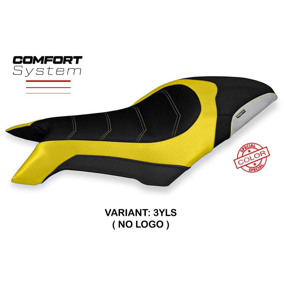 Housse de selle TPZ Italia spécifique pour MV Agusta Dragster 800 (modèles 2019-2025), coloris Dobrica, système confort.