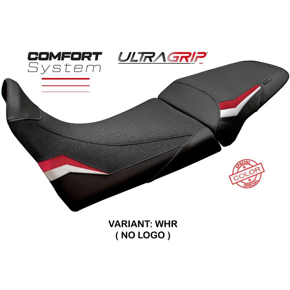 Housse de selle TPZ Italia spécifique pour MV Agusta Enduro Veloce modèle 2024-2025, système de confort Hajek Ultragrip