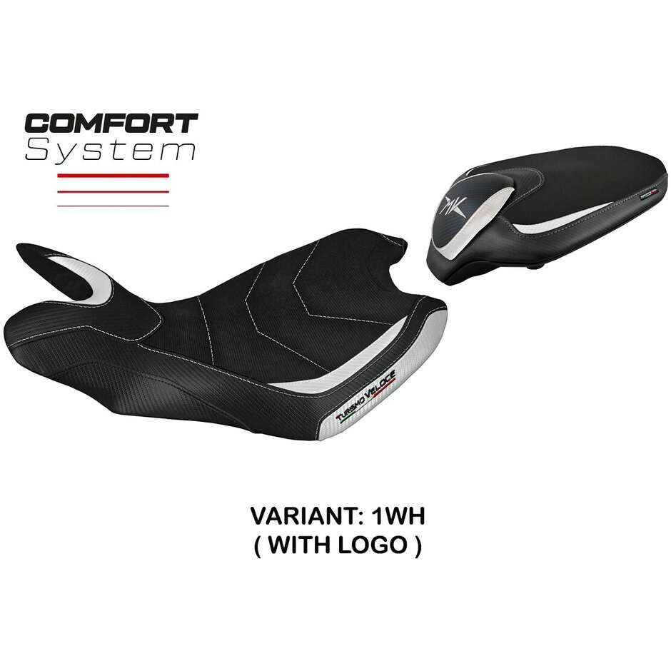 Housse de selle TPZ Italia spécifique pour MV Agusta Turismo Veloce 2014-2020, modèle Sahara Comfort System