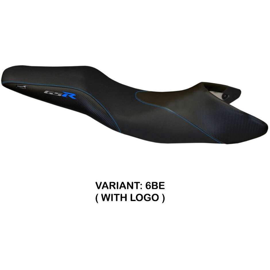Housse de selle TPZ Italia spécifique pour Suzuki GSR 600 (modèles 2006-2011), coloris Mauro Carbon.