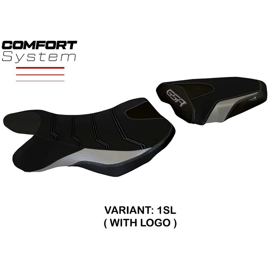 Housse de selle TPZ Italia spécifique pour Suzuki GSR 750 (modèles 2010-2017), système confort Siena 2
