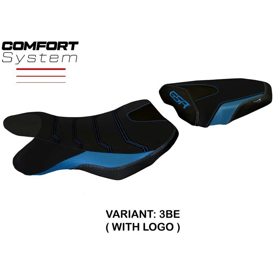 Housse de selle TPZ Italia spécifique pour Suzuki GSR 750 (modèles 2010-2017), système confort Siena 2