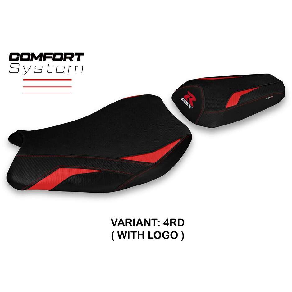 Housse de selle TPZ Italia spécifique pour Suzuki GSX R 1000 2017-2023, modèle Paceco Comfort System