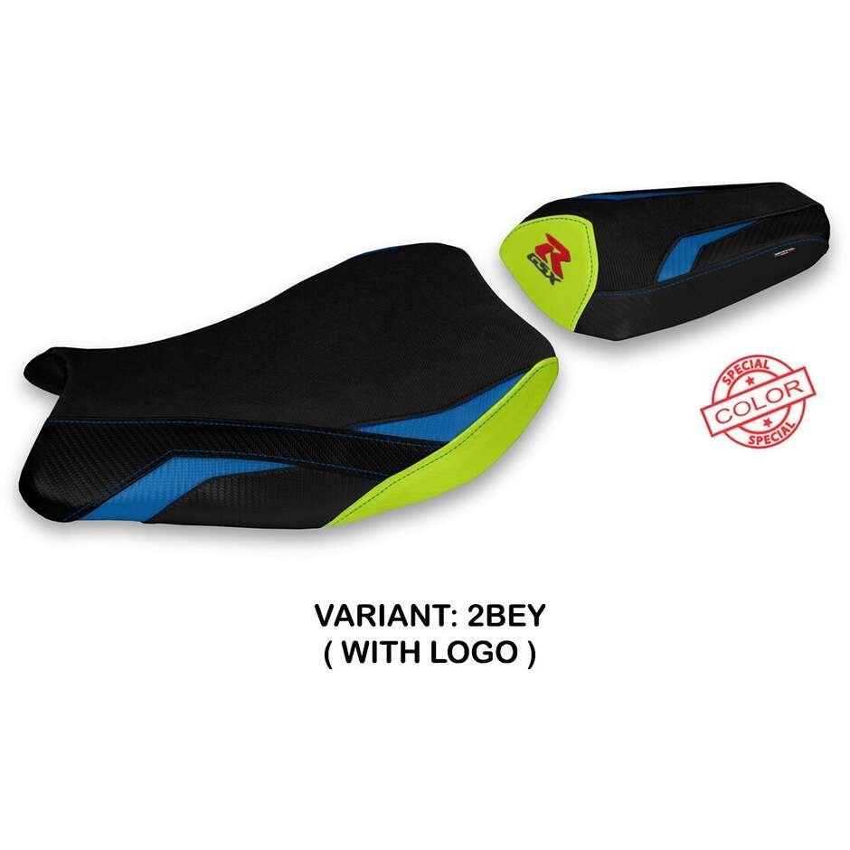 Housse de selle TPZ Italia spécifique pour Suzuki GSX R 1000 (modèles 2017-2023), coloris Elmas Special.