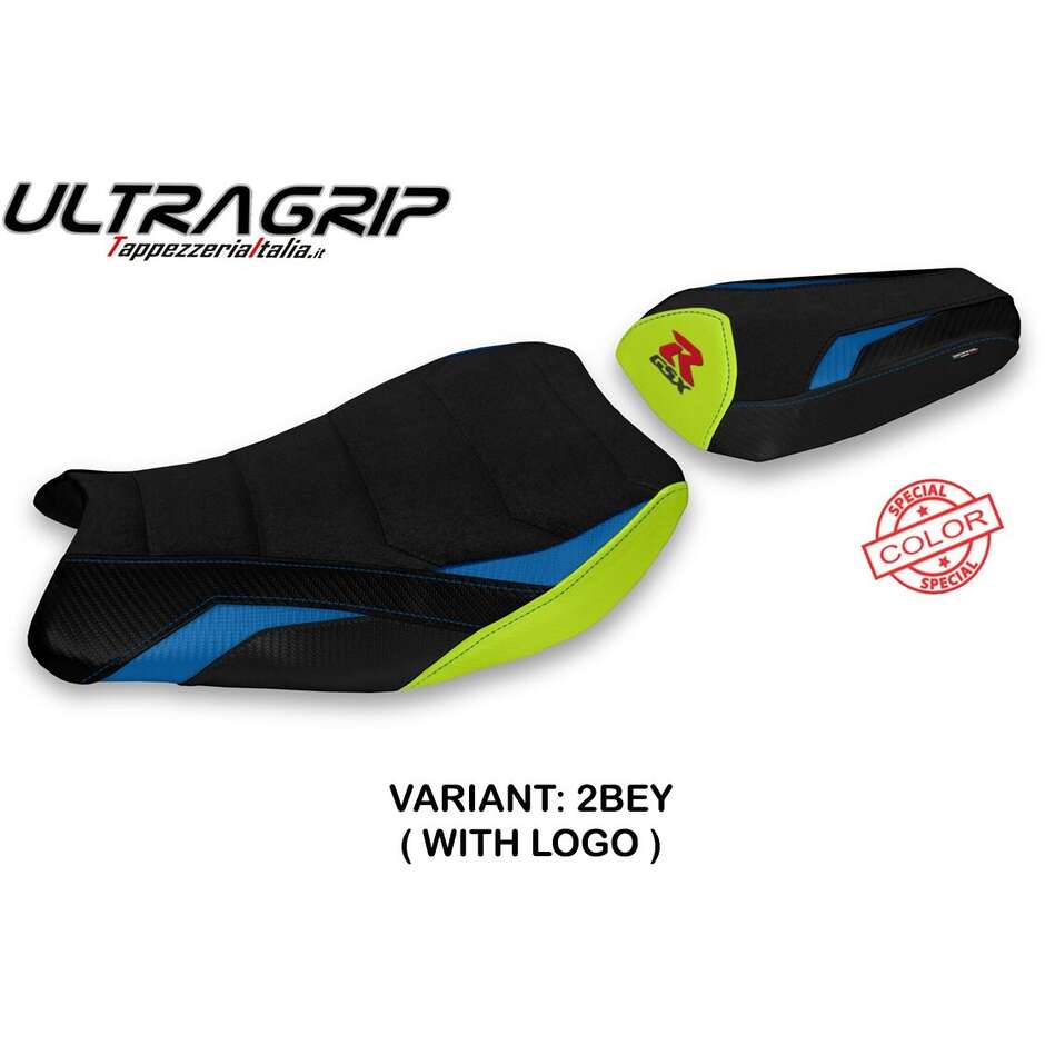 Housse de selle TPZ Italia spécifique pour Suzuki GSX R 1000 (modèles 2017-2023), coloris Isili Special Ultragrip