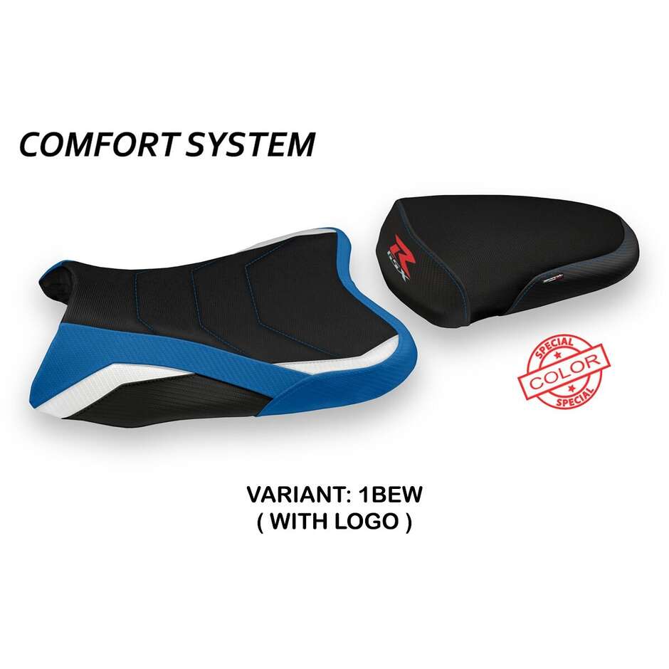 Housse de selle TPZ Italia spécifique pour Suzuki GSX R 600/750 (modèles 2006-2007) - Système de confort couleur spéciale Sapes
