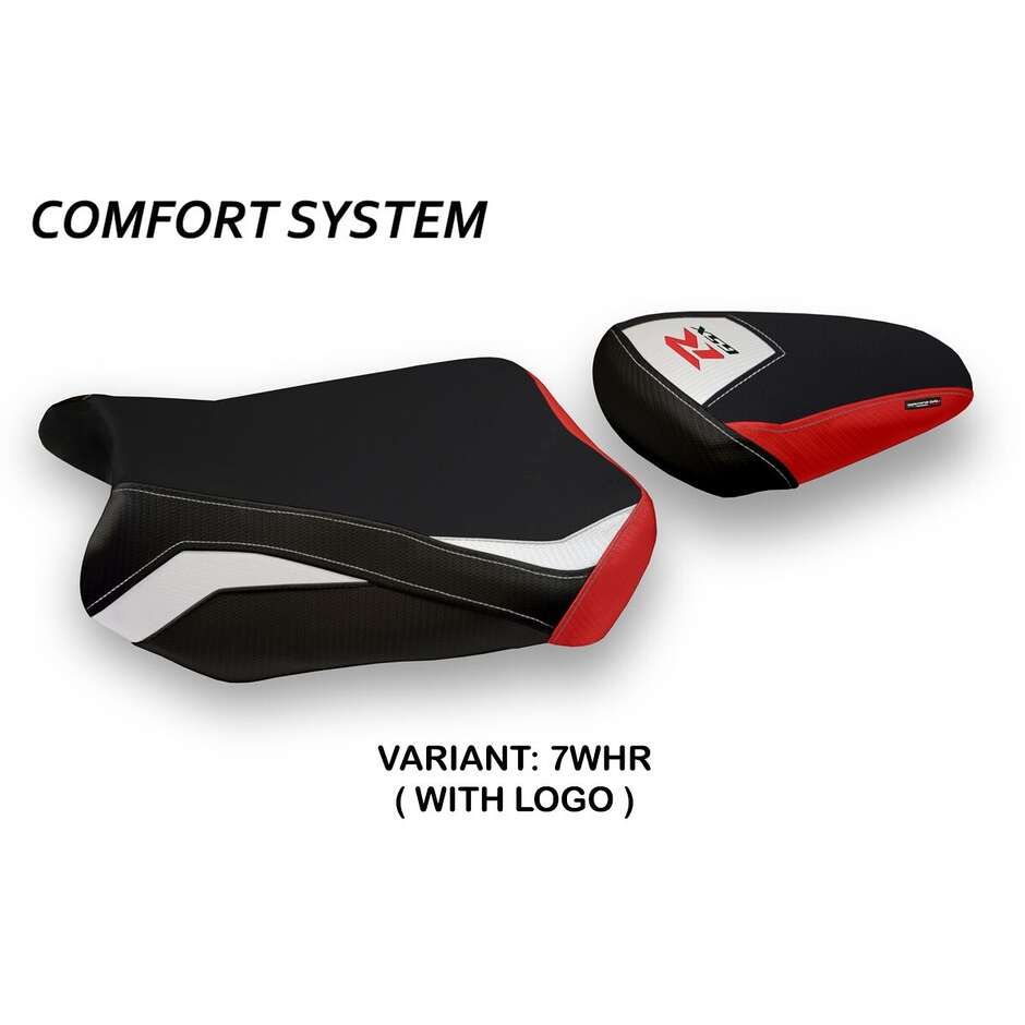 Housse de selle TPZ Italia spécifique pour Suzuki GSX R 600/750 (modèles 2011-2023), coloris Teheran, système confort