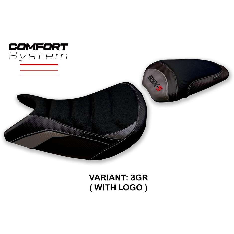 Housse de selle TPZ Italia spécifique pour Suzuki GSX S 1000 F (modèles 2015-2020) avec système de confort Foxton