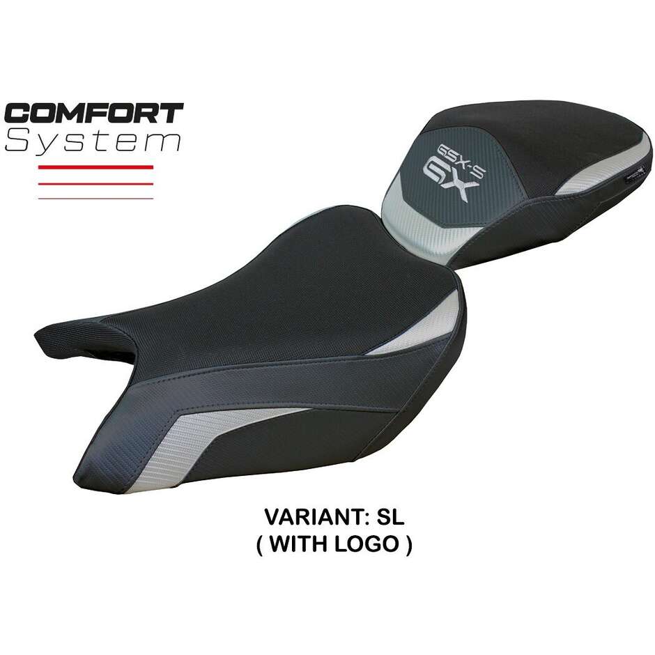 Housse de selle TPZ Italia spécifique pour Suzuki GSX S 1000 GX modèle 2024-2025, système de confort Bahrain