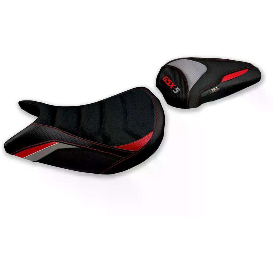 Housse de selle TPZ Italia spécifique pour Suzuki GSX S 1000 (modèles 2021-2025), coloris Lindi Special Ultragrip