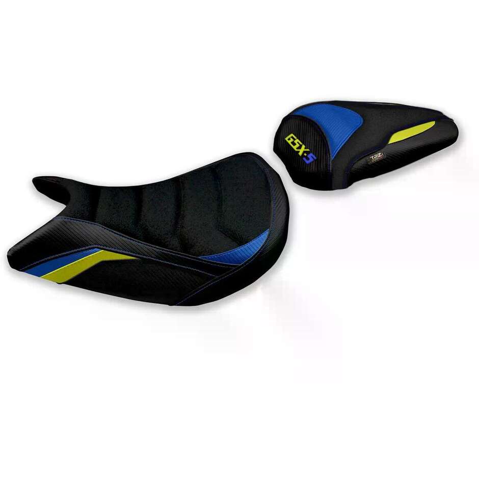 Housse de selle TPZ Italia spécifique pour Suzuki GSX S 1000 (modèles 2021-2025), coloris Lindi Special Ultragrip