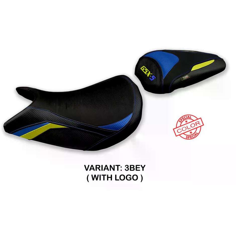 Housse de selle TPZ Italia spécifique pour Suzuki GSX S 1000 (modèles 2021-2025), coloris Lindi spécial