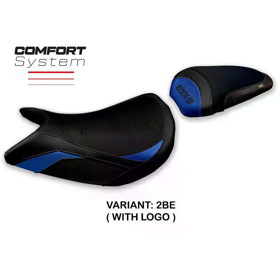 Housse de selle TPZ Italia spécifique pour Suzuki GSX S 1000 (modèles 2021-2025) - Système de confort Lindi
