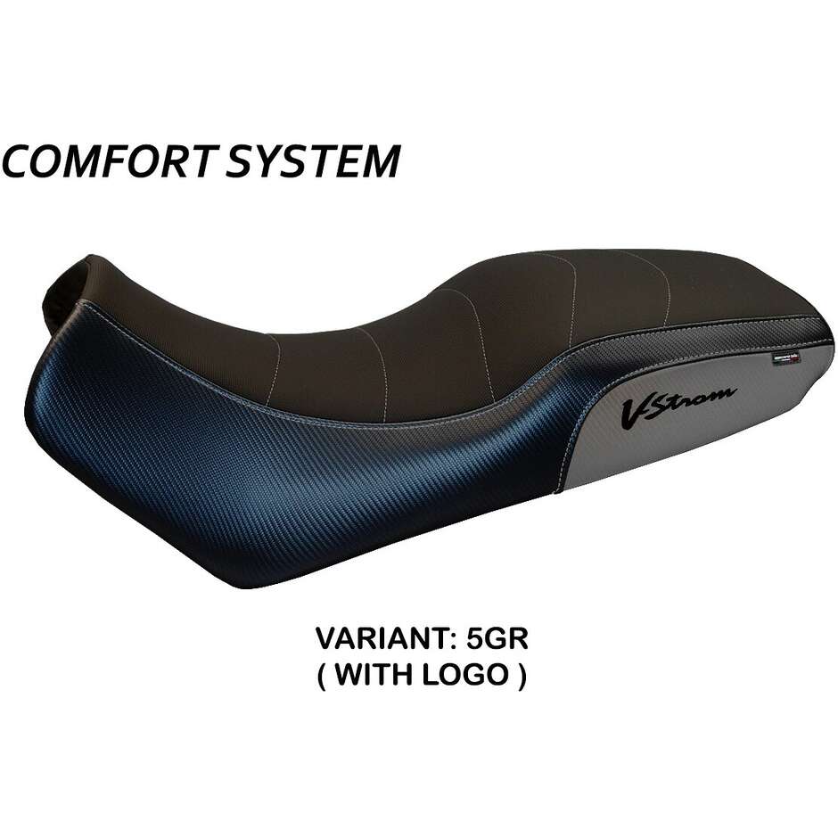 Housse de selle TPZ Italia spécifique pour Suzuki V-Strom 1000 DL (modèles 2002-2008) - Système de confort Melito