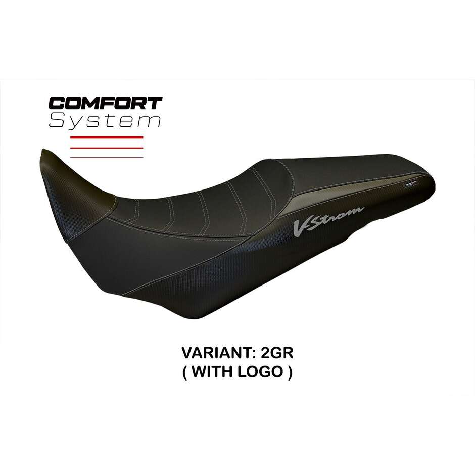 Housse de selle TPZ Italia spécifique pour Suzuki V-Strom 1000 (modèles 2014-2019), système de confort Palermo