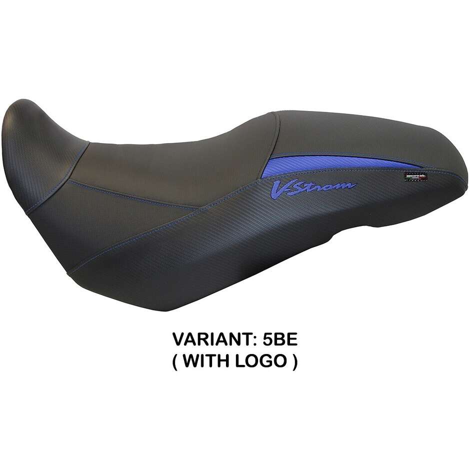 Housse de selle TPZ Italia spécifique pour Suzuki V-Strom 650 (modèle Iowa 2017-2024).