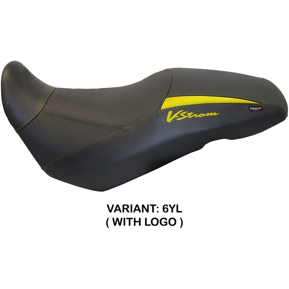Housse de selle TPZ Italia spécifique pour Suzuki V-Strom 650 (modèle Iowa 2017-2024).