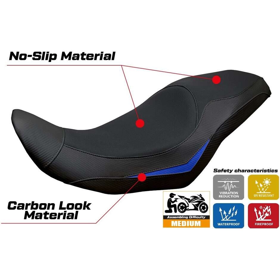 Housse de selle TPZ Italia spécifique pour Suzuki V-Strom 800 DE - SE 2023 - 2025 (modèle Menik)