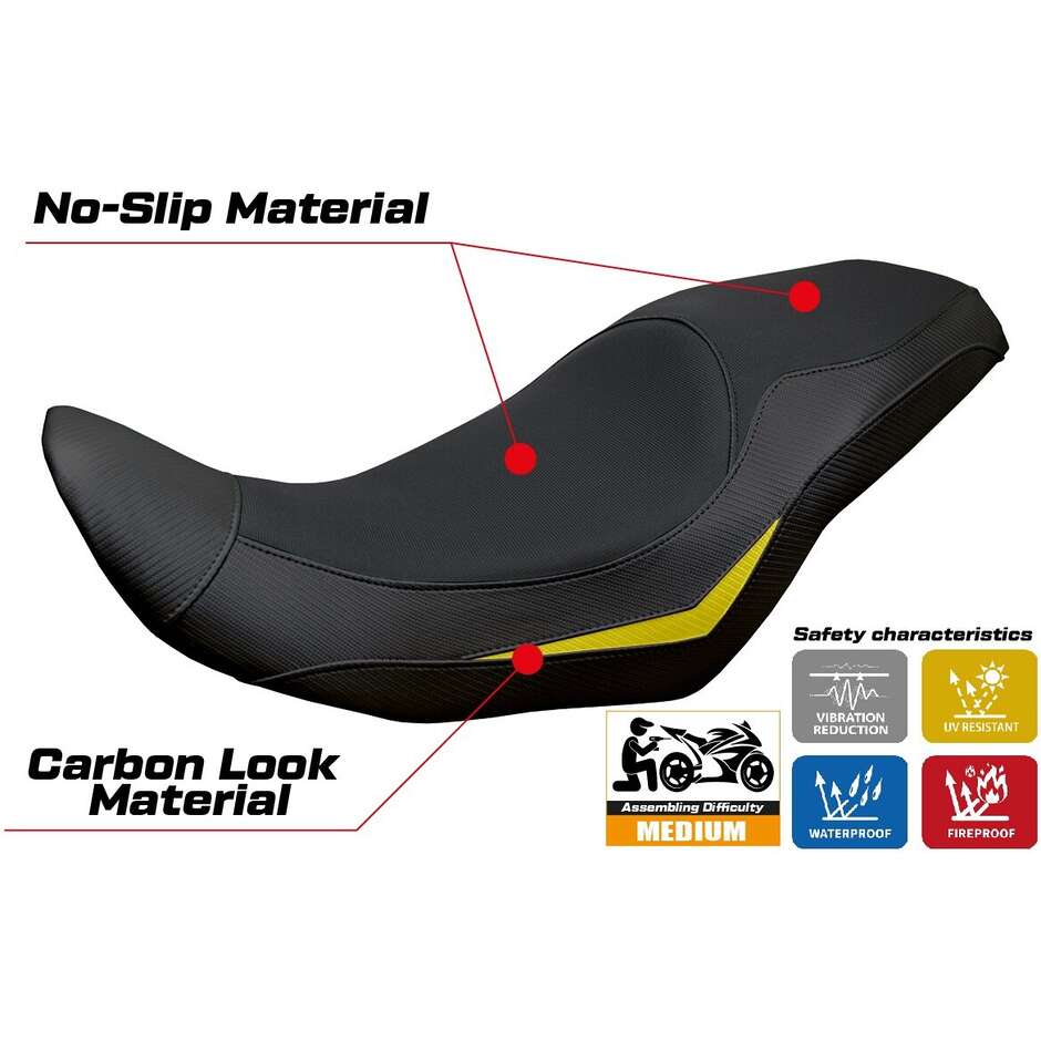 Housse de selle TPZ Italia spécifique pour Suzuki V-Strom 800 DE - SE 2023 - 2025 (modèle Menik)