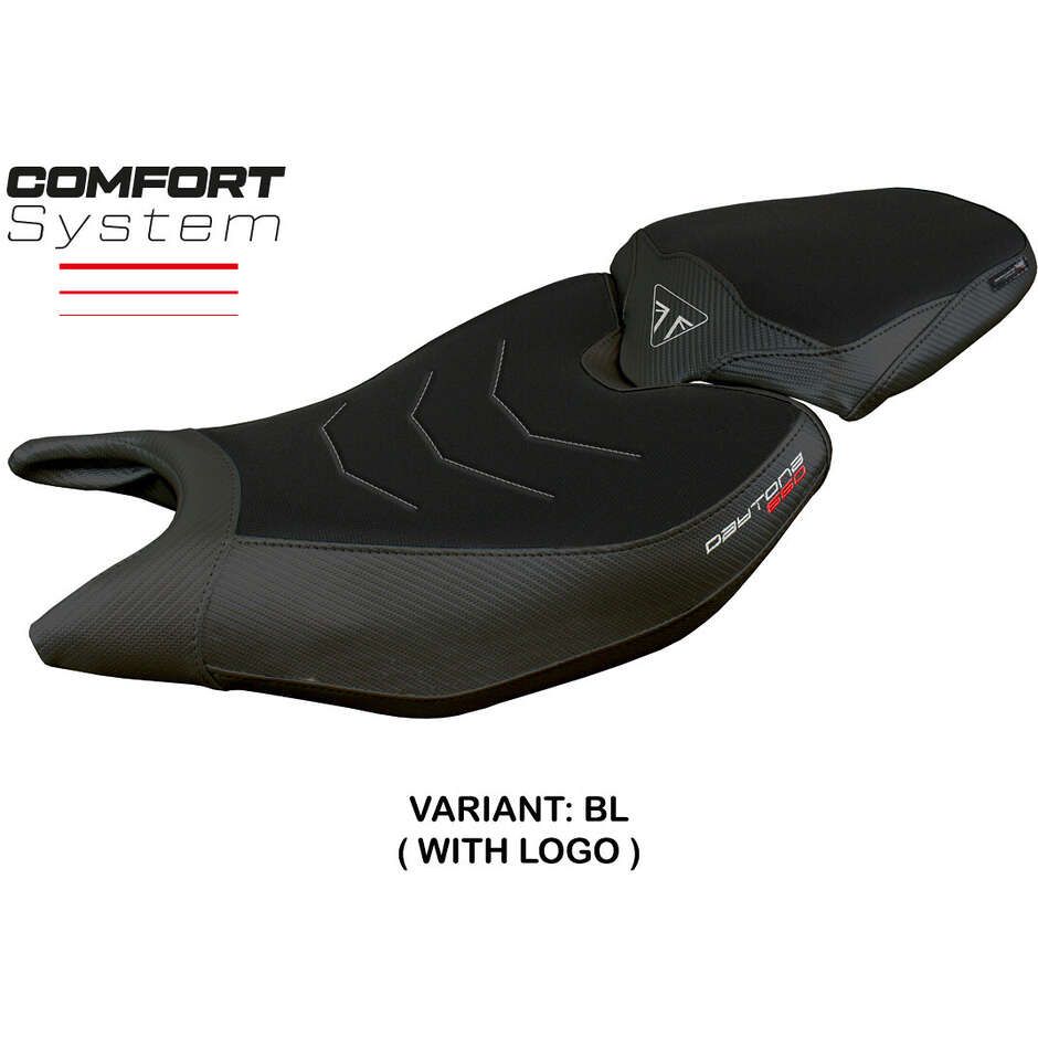 Housse de selle TPZ Italia spécifique pour Triumph Daytona 660, modèles 2024-2025, système de confort Reims