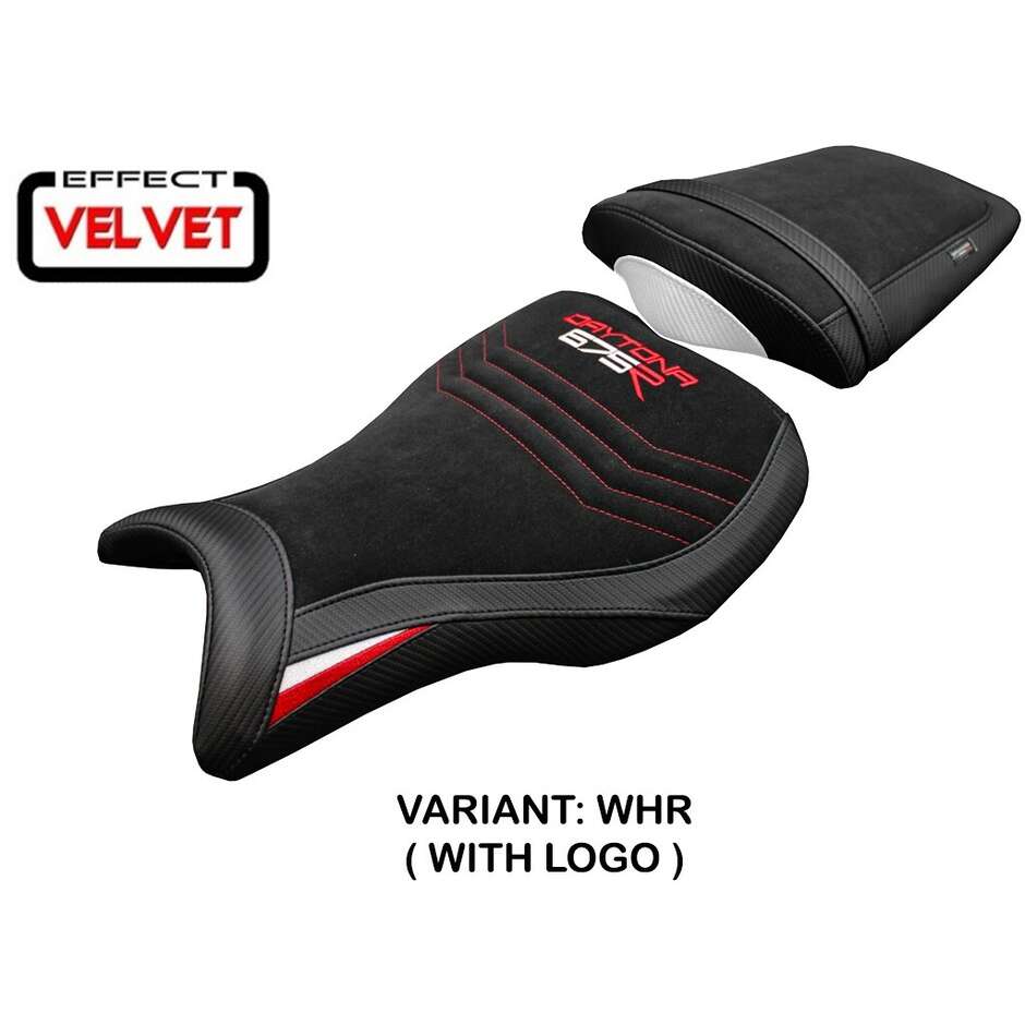Housse de selle TPZ Italia spécifique pour Triumph Daytona 675R (modèles 2006-2012), coloris Ripley Velvet
