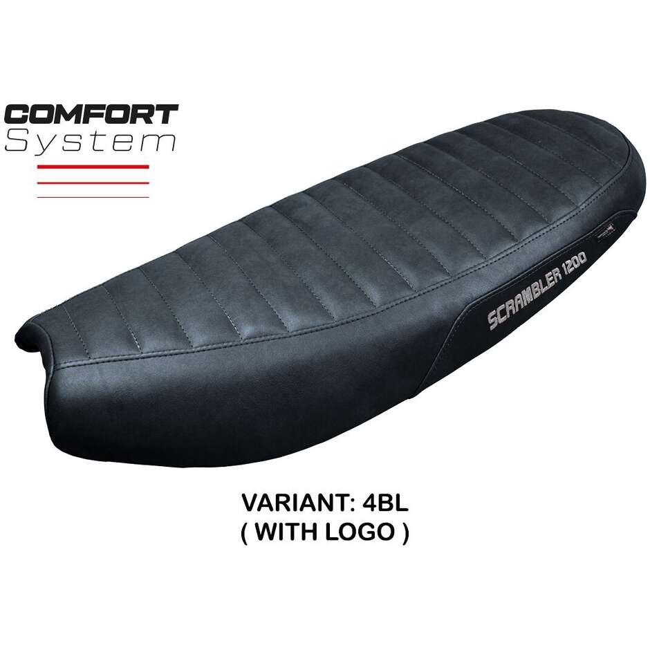 Housse de selle TPZ Italia spécifique pour Triumph Scrambler 1200 (modèles 2019-2025) - Système de confort de coque