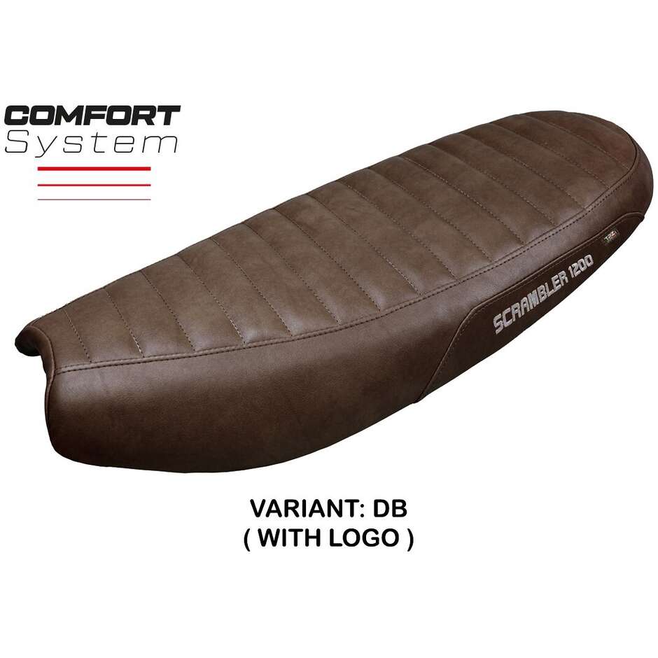 Housse de selle TPZ Italia spécifique pour Triumph Scrambler 1200 (modèles 2019-2025) - Système de confort de coque