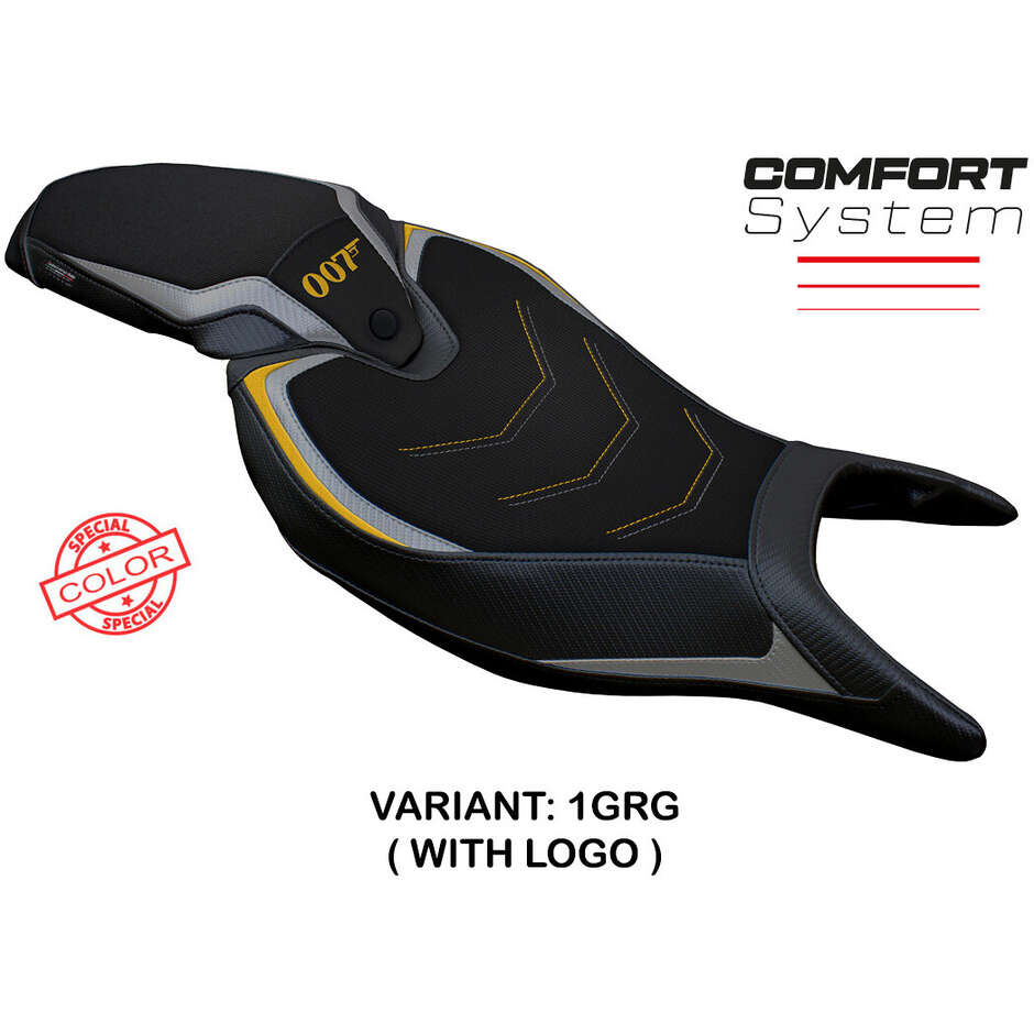 Housse de selle TPZ Italia spécifique pour Triumph Speed Triple 1200 RR (modèles 2022-2025), coloris Renee, système confort.