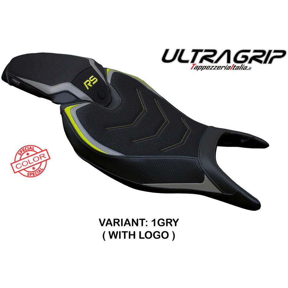 Housse de selle TPZ Italia spécifique pour Triumph Speed Triple 1200 RS (modèles 2022-2025), coloris Senna, revêtement Ultragrip