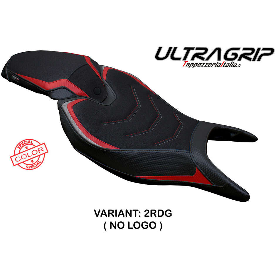 Housse de selle TPZ Italia spécifique pour Triumph Speed Triple 1200 RS (modèles 2022-2025), coloris Senna, revêtement Ultragrip