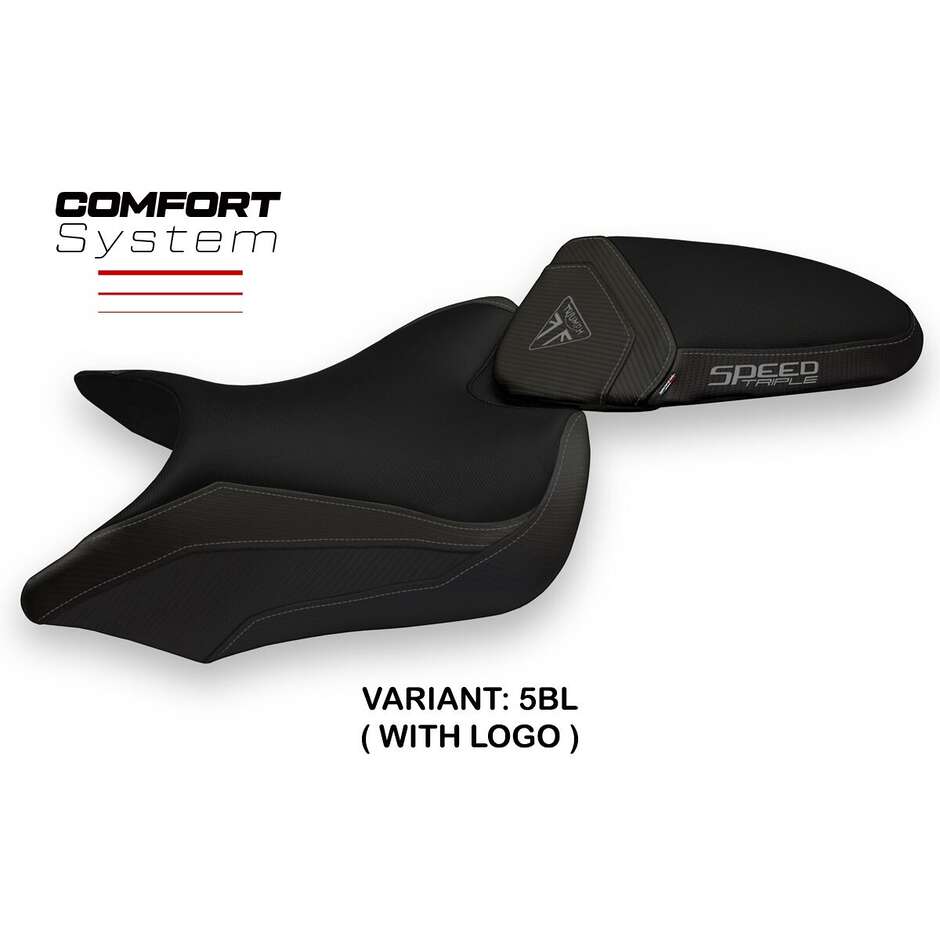 Housse de selle TPZ Italia spécifique pour Triumph Speed Triple 2016-2021, modèle 1 Comfort System
