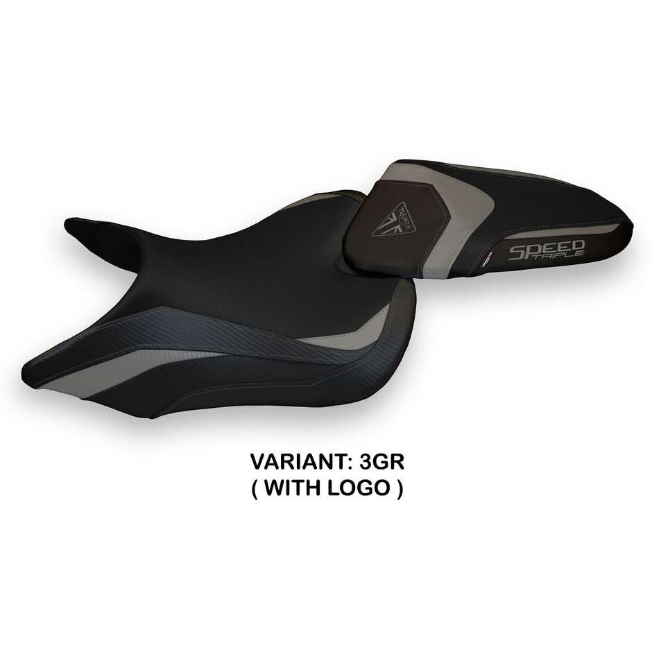 Housse de selle TPZ Italia spécifique pour Triumph Speed Triple, modèle 2016-2021, Lazise 1