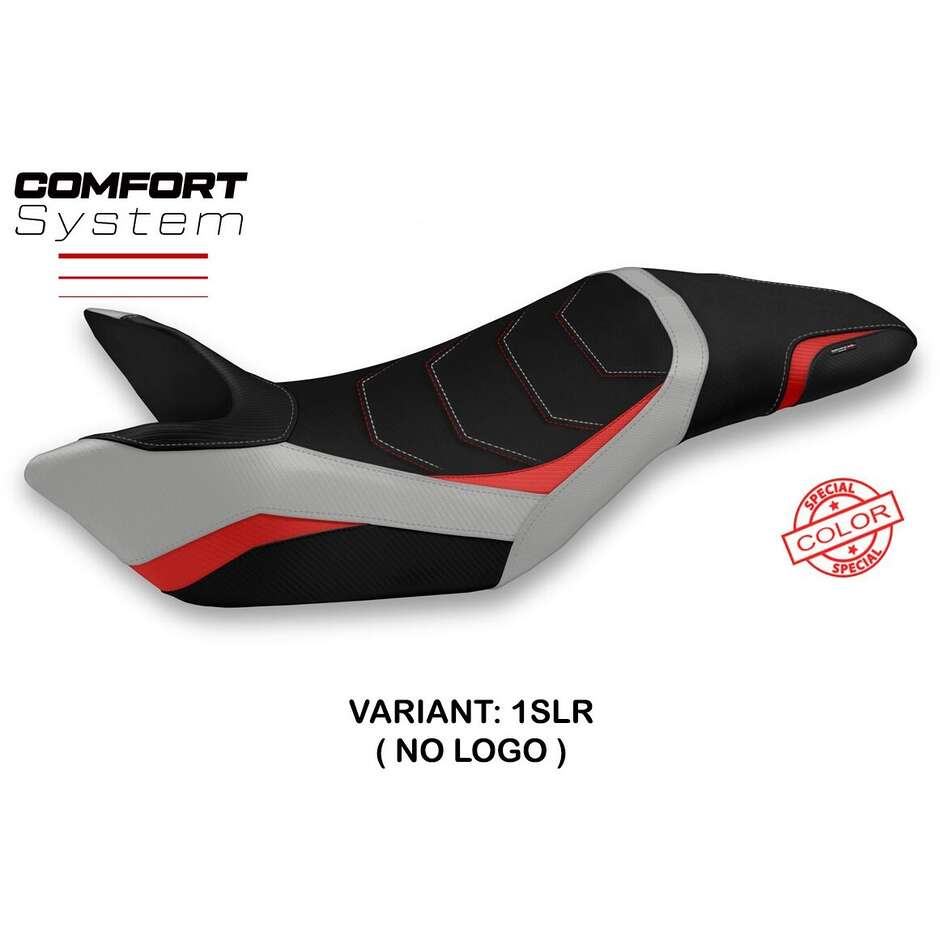 Housse de selle TPZ Italia spécifique pour Triumph Speed Triple (modèles 2011-2015), coloris Ghibellina, système confort.