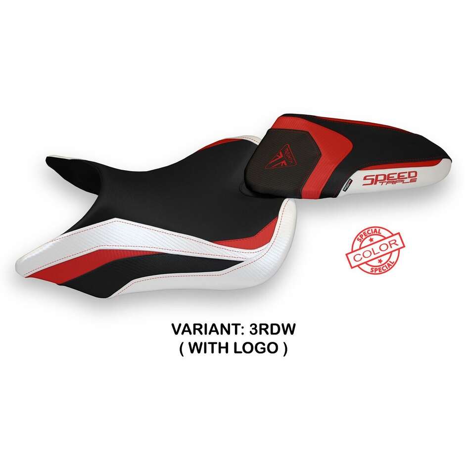 Housse de selle TPZ Italia spécifique pour Triumph Speed Triple (modèles 2016-2021), coloris Lazise spécial
