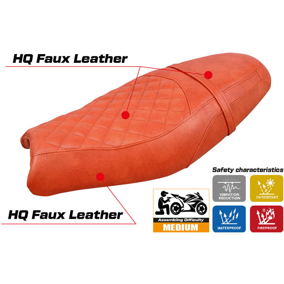 Housse de selle TPZ Italia spécifique pour Triumph Speed Twin 900 (modèle Wembley 2019-2025)