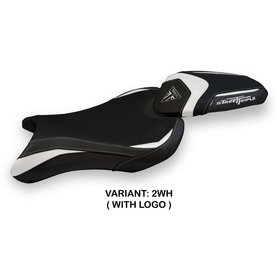 Housse de selle TPZ Italia spécifique pour Triumph Street Triple 2017-2022, modèle Sarzana 1