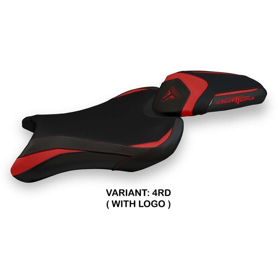 Housse de selle TPZ Italia spécifique pour Triumph Street Triple 2017-2022, modèle Sarzana 1