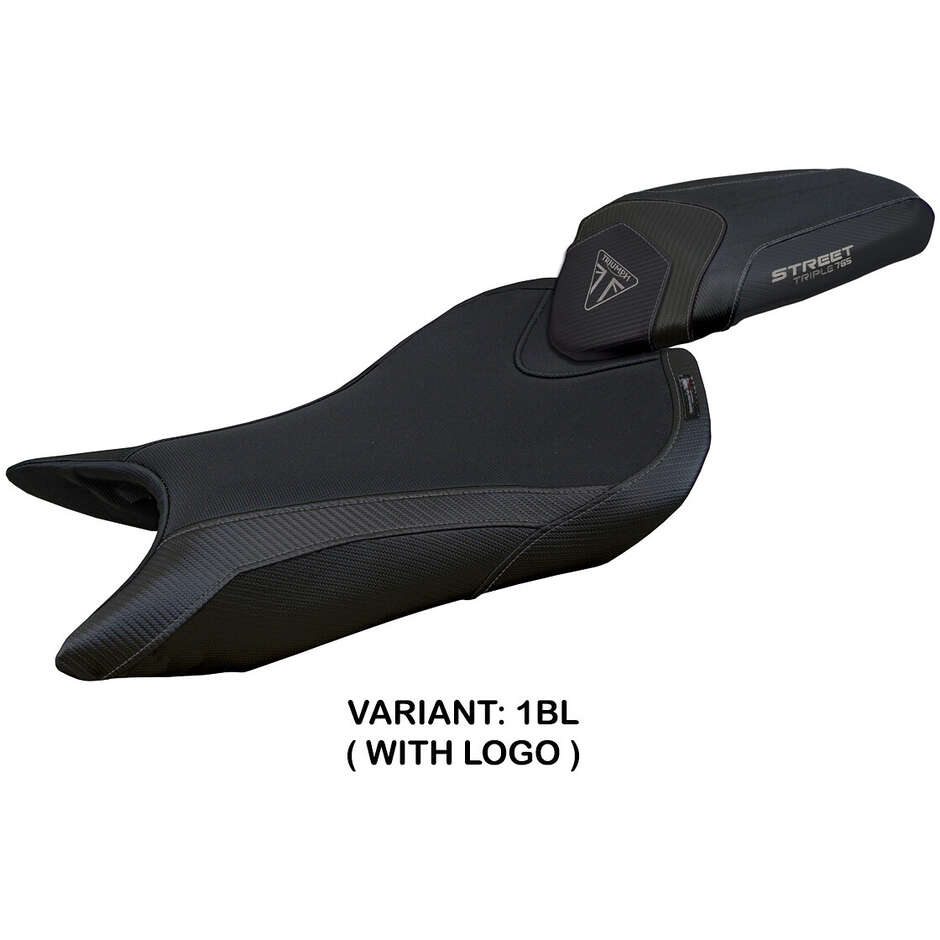 Housse de selle TPZ Italia spécifique pour Triumph Street Triple 765, modèle Norwich 2023-2025