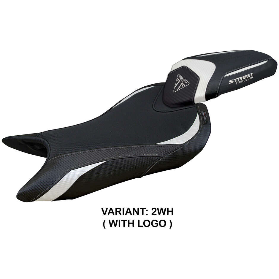 Housse de selle TPZ Italia spécifique pour Triumph Street Triple 765, modèle Norwich 2023-2025