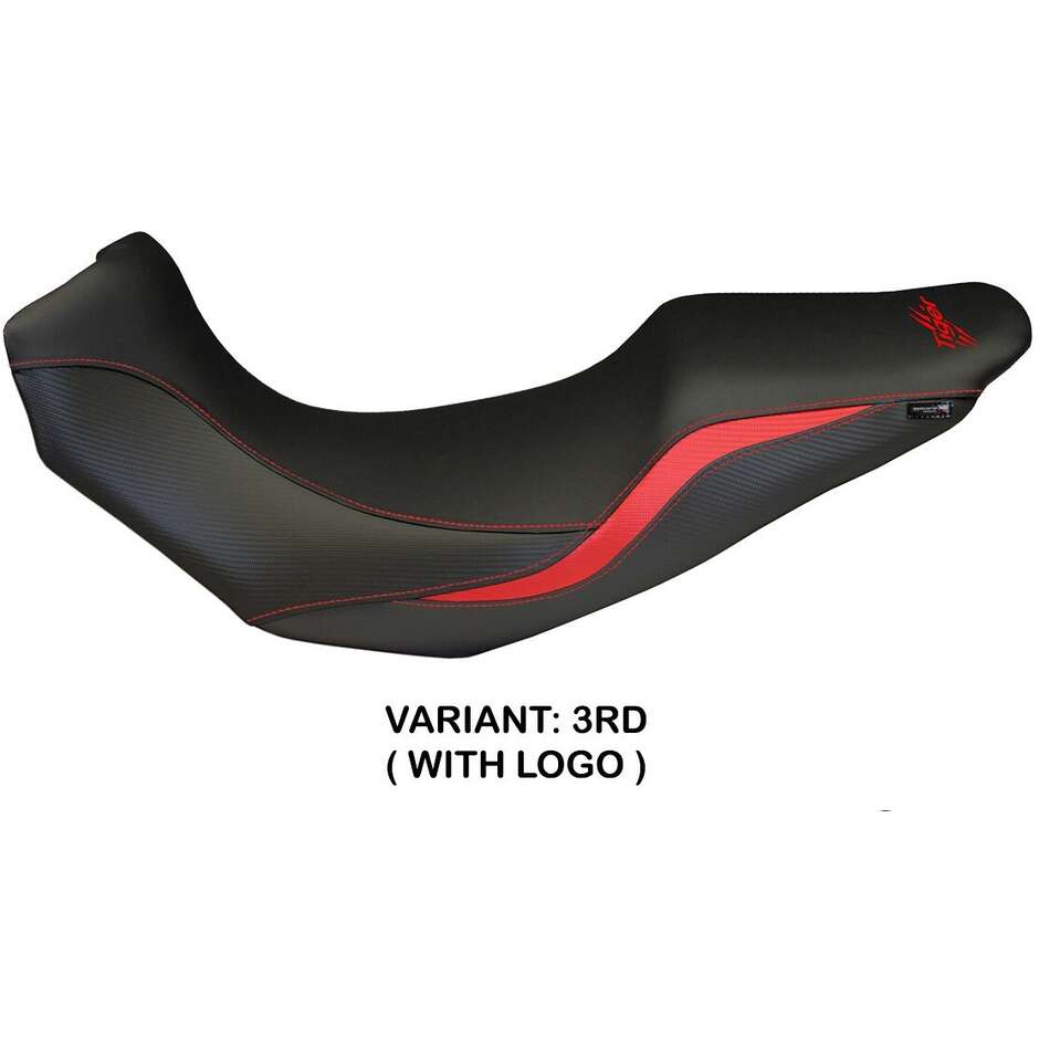 Housse de selle TPZ Italia spécifique pour Triumph Tiger 1050 (modèle Salerno, 2007-2013).