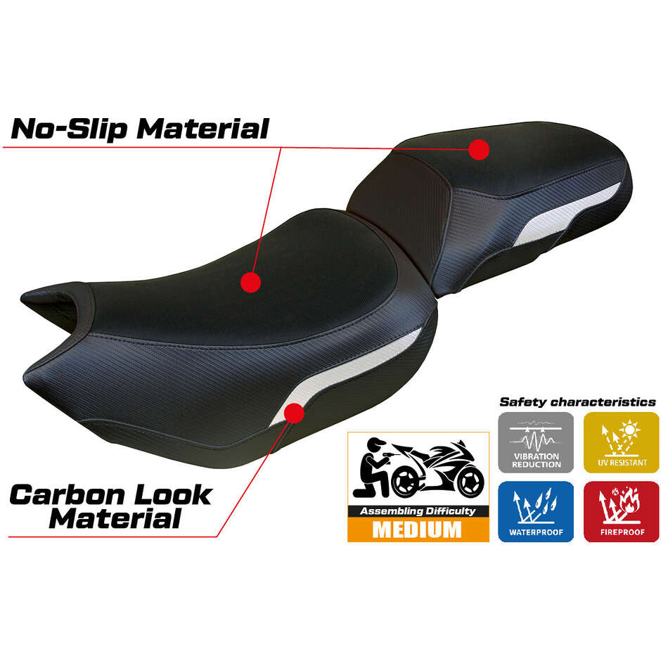Housse de selle TPZ Italia spécifique pour Triumph Tiger 1200 (modèle Pays de Galles 2022-2025)